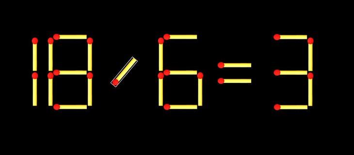 Thử tài IQ: Di chuyển một que diêm để 16+6=2 thành phép tính đúng - Ảnh 4.