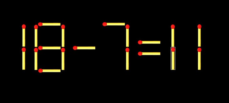 Thử tài IQ: Di chuyển một que diêm để 19+16=8 thành phép tính đúng - Ảnh 6.