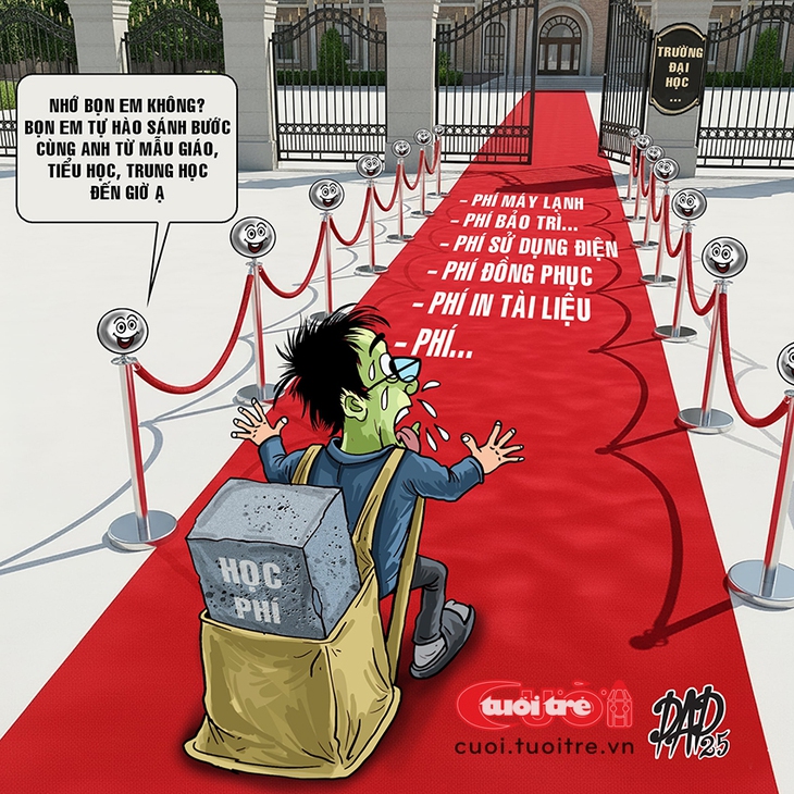 Tân sinh viên choáng váng với khoản thu nhập học gây tranh cãi - Ảnh 1.