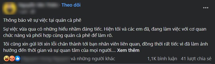 'Tổng tài' trong vụ đánh người ở quán cà phê... quay xe xin lỗi - Ảnh 1.