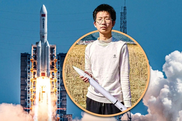 Nam sinh tự chế tên lửa từ vật liệu giá rẻ - Ảnh 1.