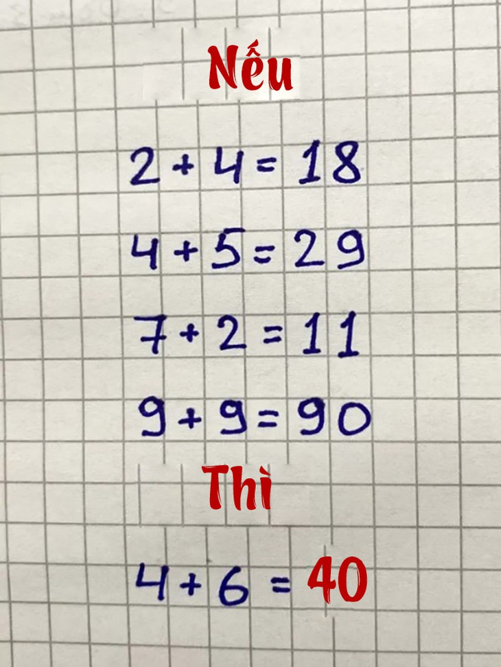 Câu đố toán học khiến nhiều người lớn vò đầu bứt tai - Ảnh 2.