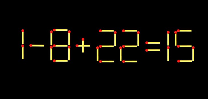 Thử tài IQ: Di chuyển một que diêm để 18+22=19 thành phép tính đúng - Ảnh 2.