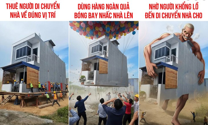 Ảnh vui 26-9: Dân mạng hiến kế vui giúp gia chủ ở Hải Phòng dời nhà - Ảnh 1.
