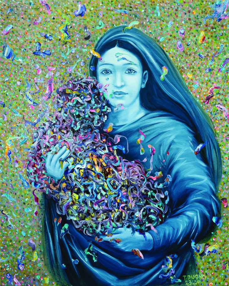 Dương Thùy Dương: Một người vẽ giữa trời Tây - Ảnh 3.