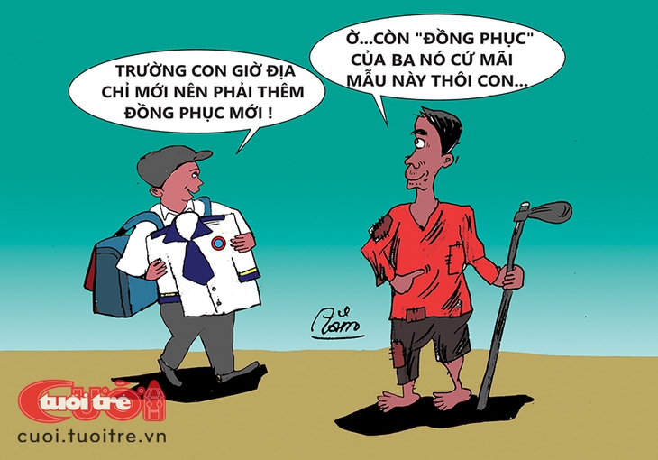 Hội thi... vẽ đồng phục học sinh - Ảnh 1.