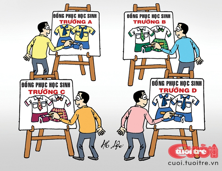 Hội thi... vẽ đồng phục học sinh - Ảnh 2.