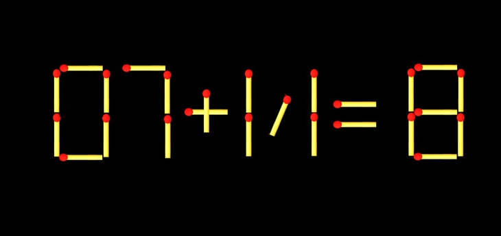 Thử tài IQ: Di chuyển một que diêm để 87+11=8 thành phép tính đúng - Ảnh 2.