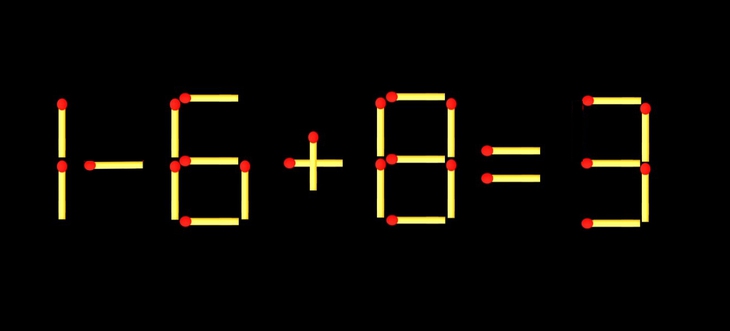 Thử tài IQ: Di chuyển một que diêm để 16+8=9 thành phép tính đúng - Ảnh 2.