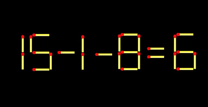 Thử tài IQ: Di chuyển một que diêm để 19-18=6 thành phép tính đúng - Ảnh 2.