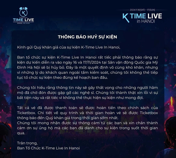 Những show diễn từng bị hủy tại Việt Nam và quốc tế: Cái giá không hề nhỏ - Ảnh 3.