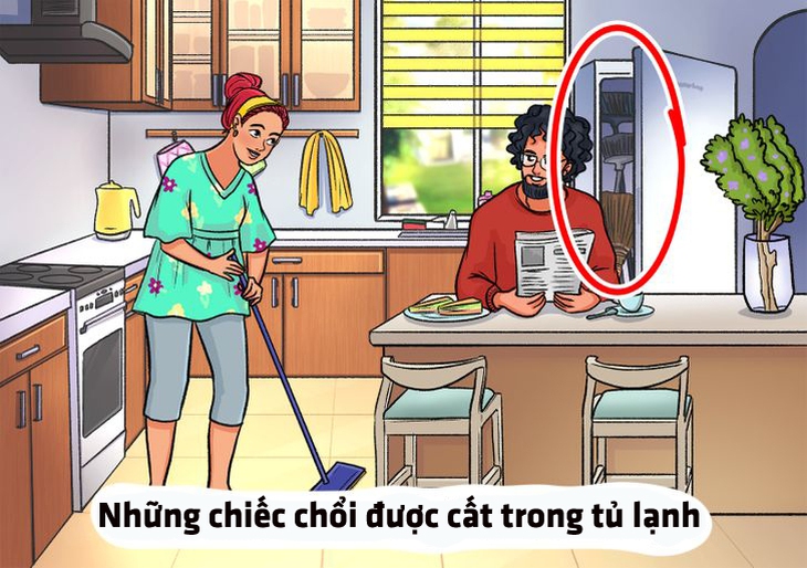 Tranh vợ trẻ tận tụy dọn dẹp nhà cửa có gì bất thường? - Ảnh 3.
