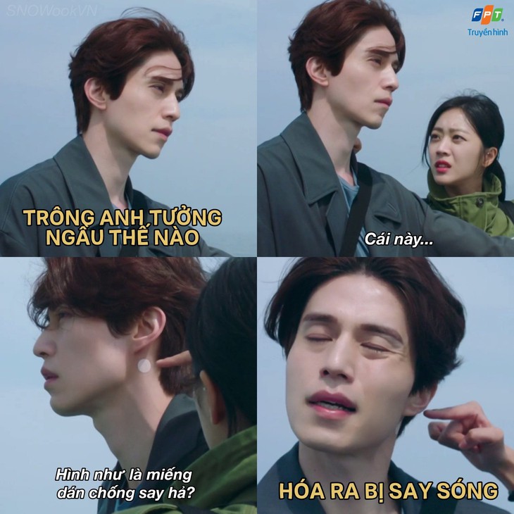 Cứ tưởng anh hồ ly ngầu cỡ nào thì cũng có lúc tấu hài, say sóng