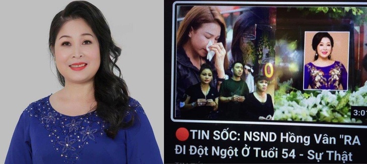 NSND Hồng Vân cũng là nạn nhân của việc tung tin đồn nhảm là đã qua đời