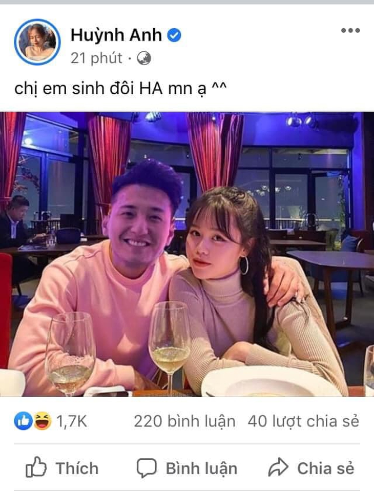 Cô gái có tên Huỳnh Anh đăng bài