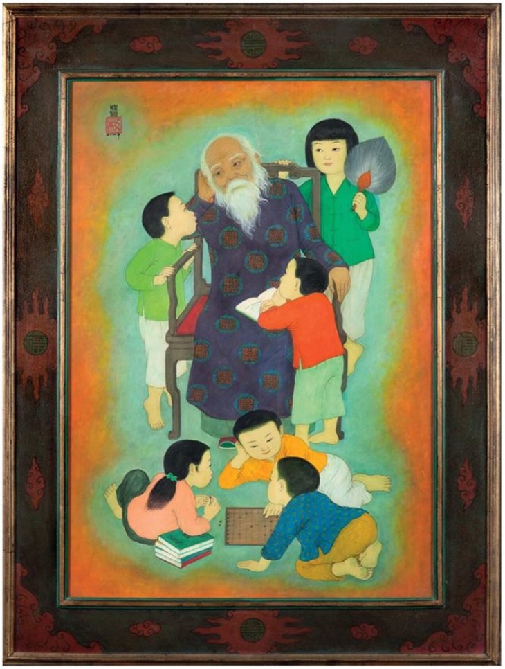 Bức tranh Bên ông của họa sĩ Mai Trung Thứ