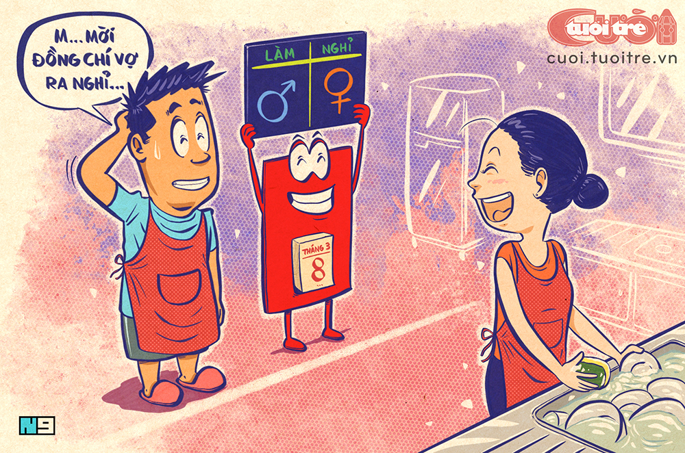 Mời đồng chí vợ ra nghỉ