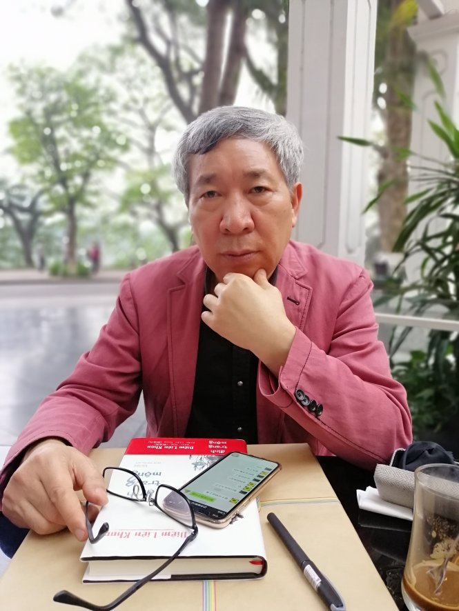 Nhà văn Diêm Liên Khoa. Ảnh: zét nguyễn