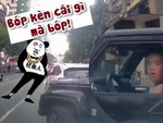 Tài xế ô tô chạy kiểu 'cướp đường' bị quả báo
