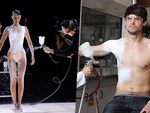 Bí mật công nghệ giúp Bella Hadid đang ngực trần có ngay chiếc đầm trên sàn runway