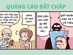 Quảng cáo cầm đèn chạy trước... phụ thân