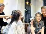 Ảnh vui sao Việt 21-9: Đàm Vĩnh Hưng trổ tài cắt tóc vì nhớ nghề