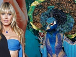 Màn hóa chim công của Heidi Klum xứng danh 'nữ hoàng Halloween'