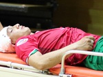 Thủ môn CLB futsal Cao Bằng gặp chấn thương nặng ở giải vô địch quốc gia