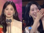 Lần đầu nhận giải Ảnh hậu Baeksang, Song Hye Kyo có lời nhắn gây sốt