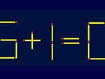 Thử tài IQ với bài toán di chuyển que diêm tìm phép tính đúng (P5)