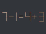 Thử tài IQ: Di chuyển một que diêm để 7-1=4+3 thành phép tính đúng