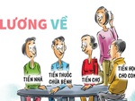 Lương chưa về, nhà đã đầy khách