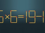 Thử tài IQ: Di chuyển một que diêm để 6x6=19-11 thành phép tính đúng