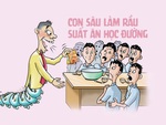 Con sâu làm rầu suất ăn học sinh