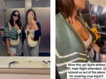Hai nữ du khách bị đuổi khỏi máy bay vì mặc áo crop top