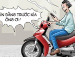 Đi nhanh về chậm vì vừa chạy xe vừa nghe điện thoại
