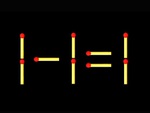 Thử tài IQ: Di chuyển một que diêm để 1-1=1 thành phép tính đúng