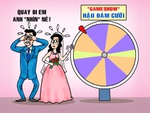 Cô dâu chú rể tham gia game show hậu đám cưới