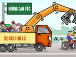 Xe cứu hộ lạ trên đường cao tốc