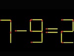 Thử tài IQ: Di chuyển một que diêm để 7-9=2 thành phép tính đúng