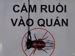 Ảnh vui 19-2: Con ruồi chắc 'tổn thương lắm' khi bị cấm vào quán