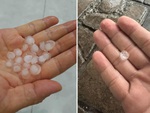 TP.HCM có mưa đá, bà con thi nhau lượm, quay clip 'đăng phây'