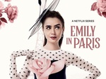 Lily Collins mặc đồ Đỗ Mạnh Cường chụp poster 'Emily in Paris'