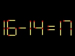 Thử tài IQ: Di chuyển một que diêm để 16-14=17 thành phép tính đúng