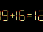 Thử tài IQ: Di chuyển một que diêm để 19+16=12 thành phép tính đúng