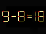 Thử tài IQ: Di chuyển một que diêm để 9-8=18 thành phép tính đúng