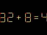 Thử tài IQ: Di chuyển một que diêm để 82+8=4 thành phép tính đúng
