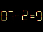 Thử tài IQ: Di chuyển một que diêm để 87-2=9 thành phép tính đúng