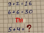 Người giỏi toán có giải được câu đố này không?