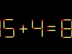 Thử tài IQ: Di chuyển một que diêm để 15+4=8 thành phép tính đúng